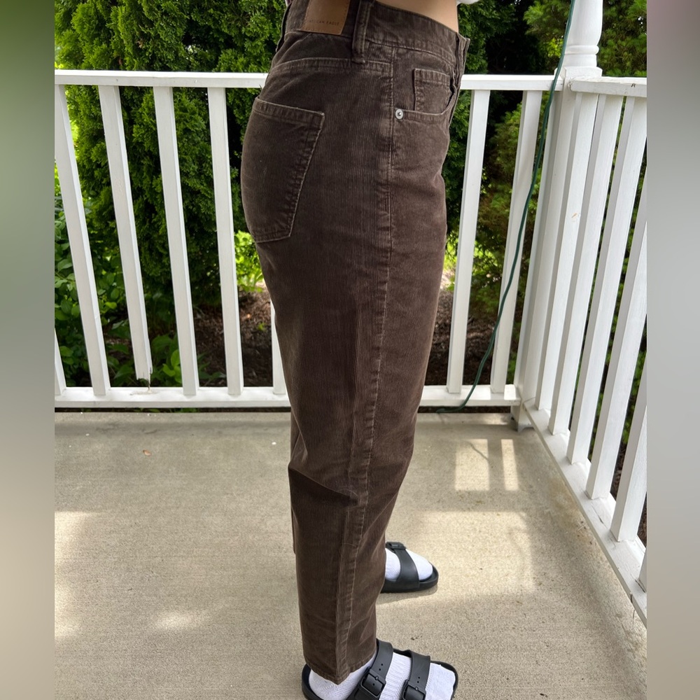 American Eagle Outfitters Mom Straight Leg Corduroy Jeans - Picture 2 of 3